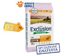 Exclusion Perro Mediterráneo Adulto Medio Breed Luz Con Pollo 12,5 KG > para
