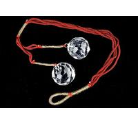 Exclusiva Natural cristal de cuarzo claro dos bolas de colgante curación oficina en casa regalo reiki Feng Shui Bienestar energía positiva metafísica potente Meditación Gemstone salud concentración