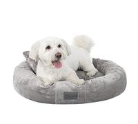 Exclusive Bed Cama para perros Lily de tela Sorriso pequeña, gris claro, M, 70 cm x 57 cm, suave, duradera, resistente a la abrasión, resistente a la rotura, también cama para gatos