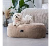 Exclusive Bed Cojín antiestrés para perros Sky de tela Sorriso Cappuccino XL 120 cm x 90 cm, relajante, cómodo, suave, resistente a la abrasión, resistente a la rotura
