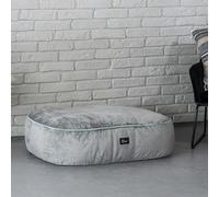 Exclusive Bed Cojín antiestrés para perros Sky de tela Sorriso,color gris/verde menta, M 70 cm x 50 cm, relajante, cómodo, suave, resistente a la abrasión, resistente a la rotura