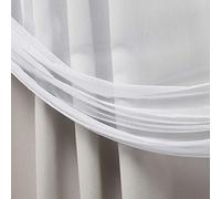 Exclusive Home Curtains Catarina - Par de Paneles de Cortinas Opacas para oscurecer la habitación sólida y traslúcidas con pestañas Ocultas y Bolsillo para Barra en la Parte Superior