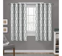 Exclusive Home Curtains Cortina de Ventana con Ojales, diseño Exclusivo, poliéster, Seafoam, 63" Length
