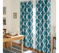 Exclusive Home Curtains Town & Country Everyday Ironwork Sateen Woven Window Curtain Panel Pair