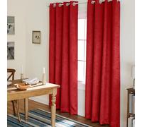 Exclusive Home Curtains Town & Country Everyday Oxford Par de Paneles de Cortina con Ojales en la Parte Superior, Poliéster, Chile, W 52" x L 96" (2 Panels), 2