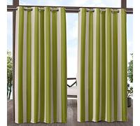 Exclusive Home Par de Cortinas de Tela, Kiwi/Arena, 137 x 213 cm