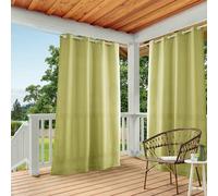Exclusive Home Town & Country Basics Par de Paneles de Cortinas, poliéster, Verde Kiwi, 54x96