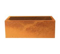 Exclusive Line Macetero para plantas Lotte (120 x 40 x 50 cm, Acero Corten, Rojo-pardo)