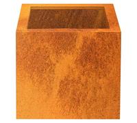 Exclusive Line Macetero para plantas Lotte (60 x 60 x 60 cm, Acero Corten, Rojo-pardo)