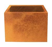 Exclusive Line Macetero para plantas Lotte (80 x 40 x 50 cm, Acero Corten, Rojo-pardo)