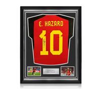 Exclusive Memorabilia Camiseta de Bélgica 2022 firmada por Eden Hazard. Marco