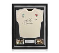 Exclusive Memorabilia Camiseta de Inglaterra firmada y dedicada por Jonny. Marco