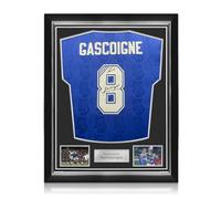 Exclusive Memorabilia Camiseta de Local de los Rangers 1996-97 firmada por Paul Gascoigne. Marco