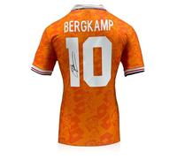 Exclusive Memorabilia Camiseta de los Países Bajos de 1994 firmada por Dennis Bergkamp.