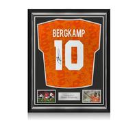 Exclusive Memorabilia Camiseta de los Países Bajos de 1994 firmada por Dennis Bergkamp. Marco