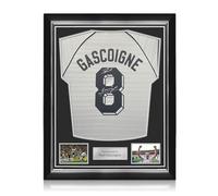 Exclusive Memorabilia Camiseta de los Spurs firmada por Paul Gascoigne. Marco