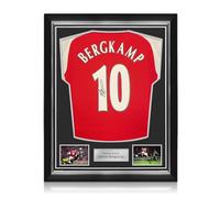 Exclusive Memorabilia Camiseta del Arsenal firmada por Dennis Bergkamp. Marco
