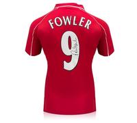 Exclusive Memorabilia Camiseta del Liverpool 2001 firmada por Robbie Fowler