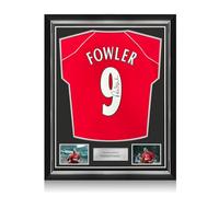 Exclusive Memorabilia Camiseta del Liverpool 2001 firmada por Robbie Fowler. Marco