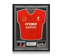 Exclusive Memorabilia Camiseta del Liverpool firmada por Kenny Dalglish e Ian Rush. Marco