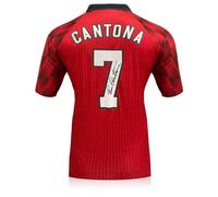 Exclusive Memorabilia Camiseta del Manchester United 1996-98 firmada por Eric Cantona
