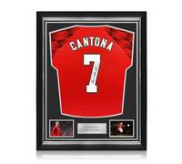 Exclusive Memorabilia Camiseta del Manchester United 1996-98 firmada por Eric Cantona. Marco