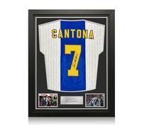 Exclusive Memorabilia Camiseta del Manchester United firmada por Eric Cantona. Enmarcada.