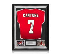 Exclusive Memorabilia Camiseta del Manchester United firmada por Eric Cantona. Marco