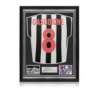 Exclusive Memorabilia Camiseta del Newcastle United firmada por Paul Gascoigne. Marco