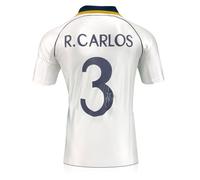 Exclusive Memorabilia Camiseta del Real Madrid 1999-00 firmada con el número por Roberto Carlos