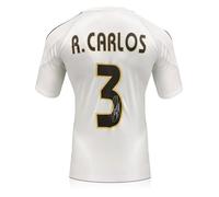 Exclusive Memorabilia Camiseta del Real Madrid 2004-05 firmada por Roberto Carlos