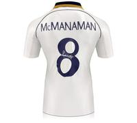 Exclusive Memorabilia Camiseta del Real Madrid firmada por Steve McManaman.