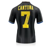 Exclusive Memorabilia Camiseta Negra del Manchester United firmada por Eric Cantona