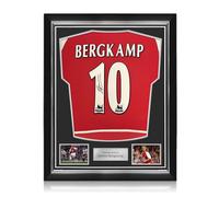 Exclusive Memorabilia Camiseta Original del Arsenal 2002-04 firmada por Dennis Bergkamp. Marco