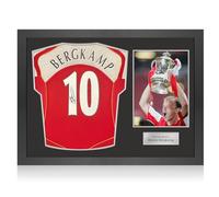 Exclusive Memorabilia Camiseta Original del Arsenal 2004-05 firmada por Dennis Bergkamp. Marco Icon. 10