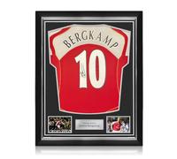Exclusive Memorabilia Camiseta Original del Arsenal 2004-05 firmada por Dennis Bergkamp. Marco Superior. 10