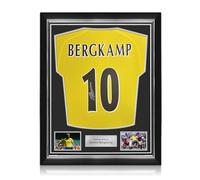 Exclusive Memorabilia Camiseta Original del Arsenal de la Temporada 2003-04 firmada por Dennis Bergkamp. Marco