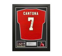 Exclusive Memorabilia Camiseta Original del Manchester United de 1994 firmada por Eric Cantona. Enmarcada.