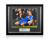 Exclusive Memorabilia Foto del Chelsea firmada por Eden Hazard. Marco de Lujo.