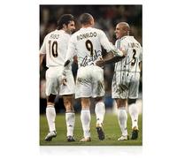Exclusive Memorabilia Foto del Real Madrid firmada por Ronaldo y Roberto Carlos