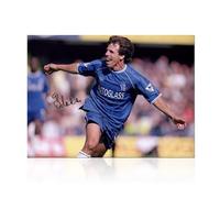 Exclusive Memorabilia Fotografía del Chelsea firmada por Gianfranco Zola