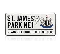 Exclusive Memorabilia Letrero de la Calle del Newcastle United, Firmado por Paul Gascoigne.