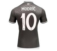 Exclusive Memorabilia Luka Modric firmó la Tercera Camiseta del Real Madrid 24-25