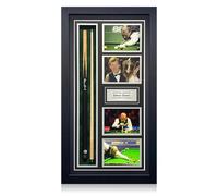 Exclusive Memorabilia Taco de Billar Firmado por Steve Davis. Enmarcado.