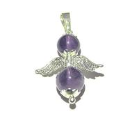 Exclusivo colgante de amatista con cristales curativos, joyería de Wicca para regalo de energía positiva Chakra Balancer Paz hecha a mano accesorio Wellness Power