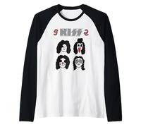 Exclusivo Oficial de Kiss Alive Fan Art Camiseta Manga Raglan