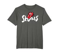 Exclusivo Rolling Stones Arte Brocha Classic Rock Merch Camiseta, Hombre Tallas Grandes, Asfalto, 4X Alto