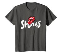 Exclusivo Rolling Stones Arte Brocha Classic Rock Merch Camiseta, Niños, Asfalto, 4 años