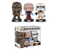 Exclusivo Star Wars 3 Pack POP Figura Funko 3.75" Tarfull, Emperador UTAPAU Clon
