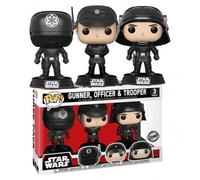 Exclusivo Star Wars Death Star 3 Paquete 9.5cm Pop Vinilo Funko Gunner Oficial